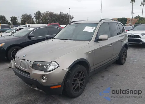2008 BMW X3 3.0Si from USA, damaged, VIN WBXPC93428WJ12495